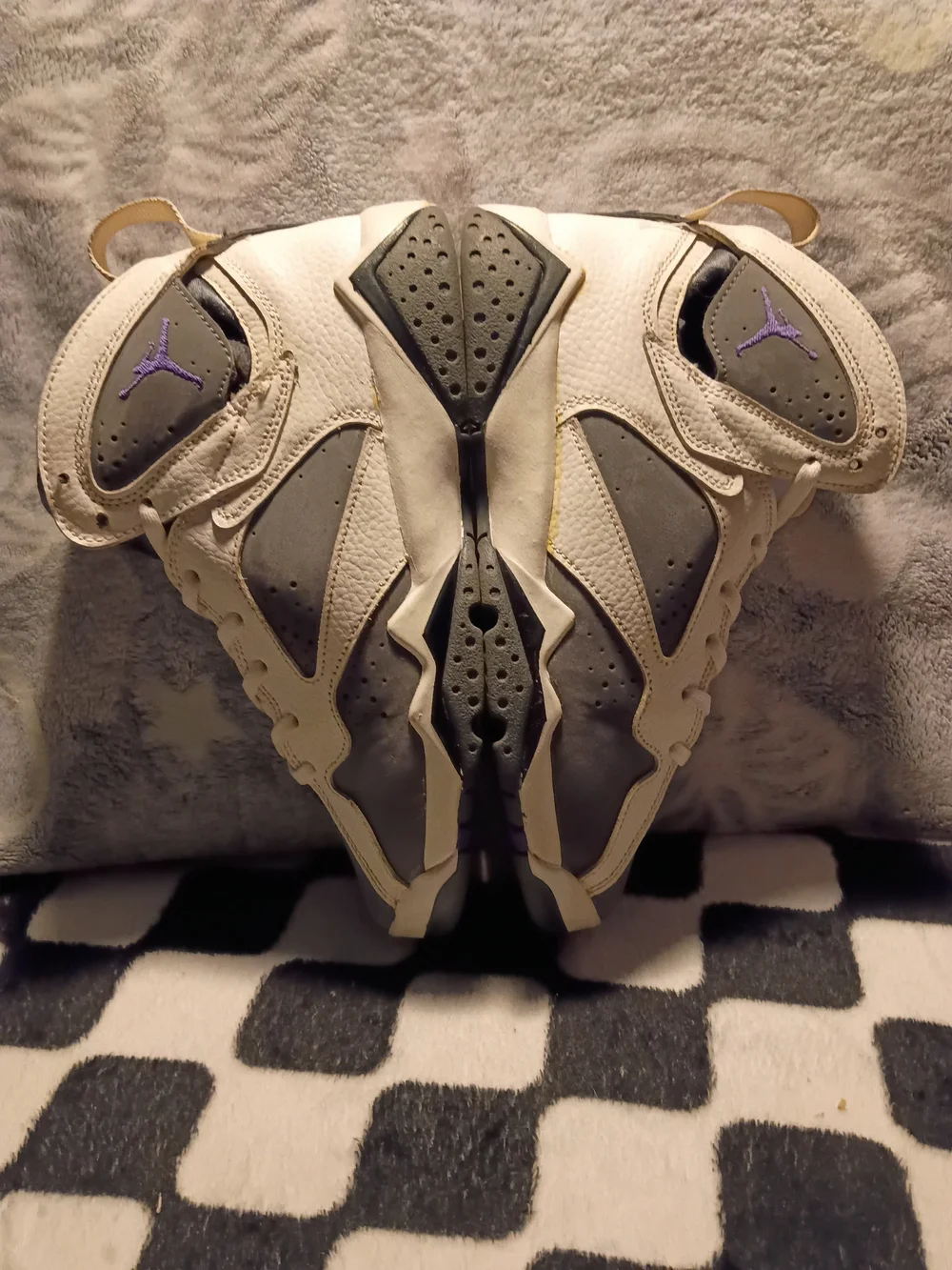 Air Jordan 7 Retro GS Flint 2021 Grey White Size 6Y/7.5W Used Replacement Box